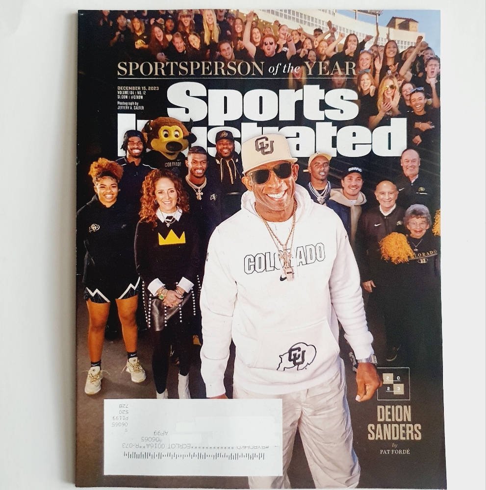 Sports Illustrated December, 2023 Deion Sanders Sportsperson of the Year